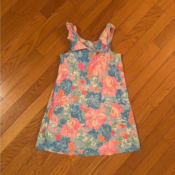 Lilly Pulitzer Pink and Blue Floral Dress - Picture 1 of 2